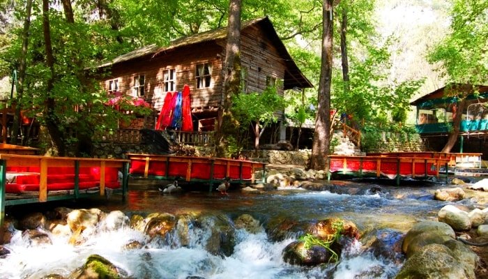 Bungalov otel Kemer Ulupınar doğa içi tatil yeri 