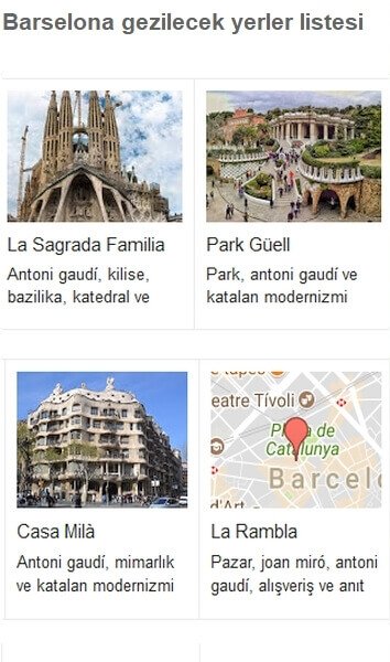 barselona gezilecek yerler listesi